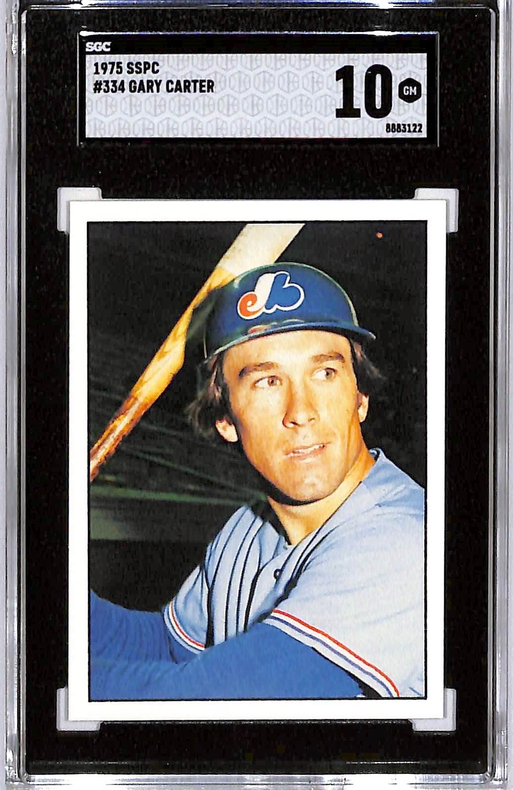 1976 SSPC - Gary Carter #334 SGC 10 Rookie Card Montreal Expos (HOF)