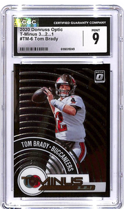 2020 Donruss Optic Tom Brady T-Minus 3 2 1 #6 CGC 9 Buccaneers