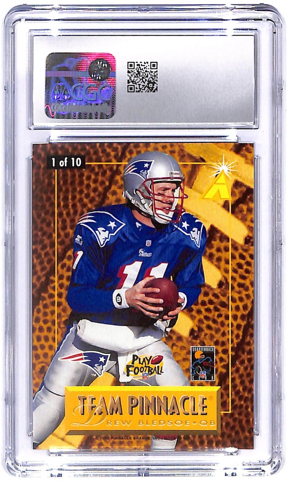 1996 Drew Bledsoe and Troy aikman Pinnacle Team Pinnacle #1 CGC Mint 10