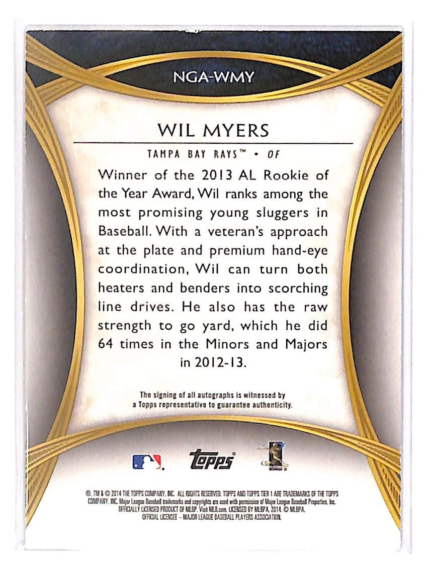 2014 Wil Myers Topps Tier One New Guard Autographs Cooper Ink - NGA-WMY #23/25