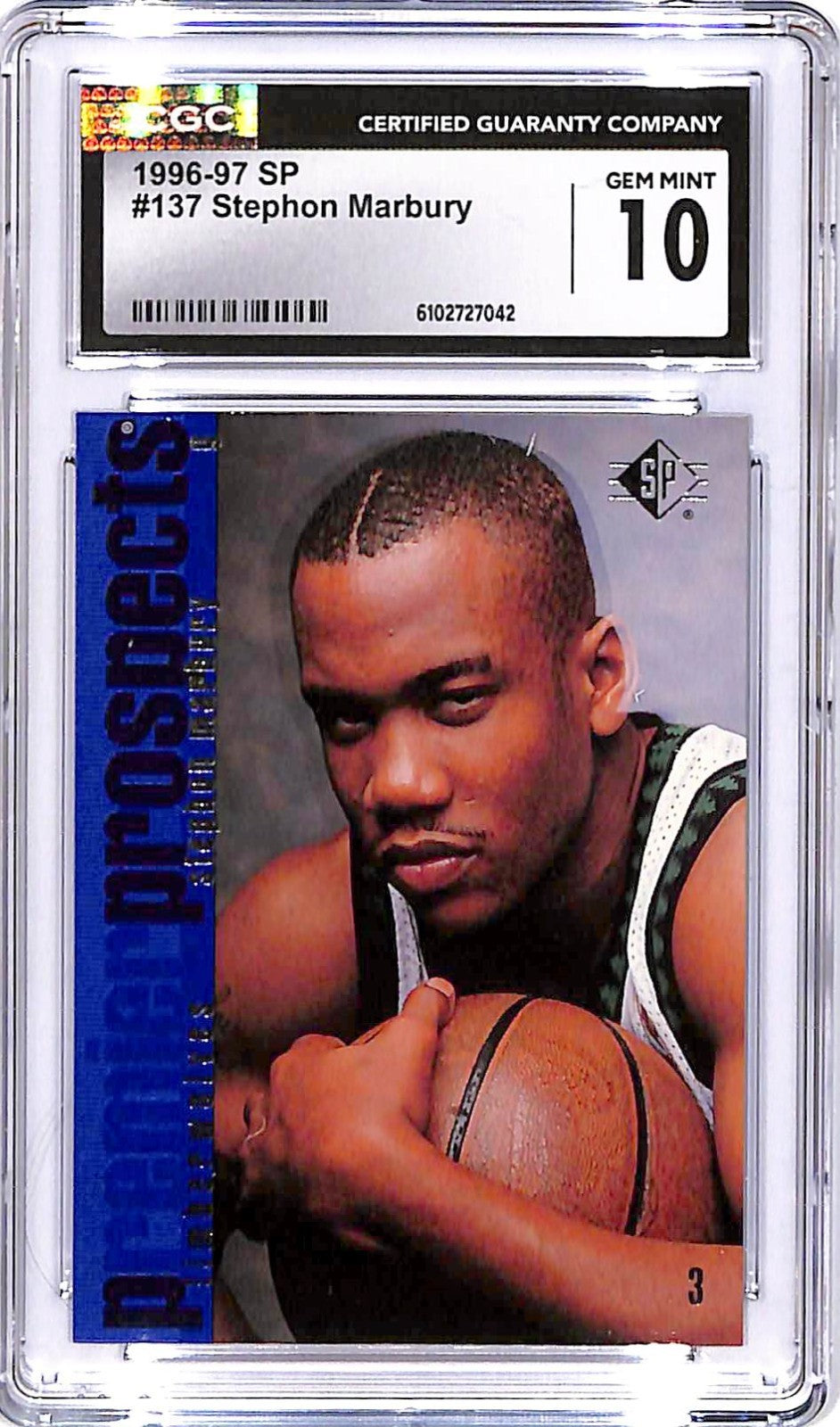 1996-97 SP Stephon Marbury Rookie RC #137 CGC 10 Timberwolves