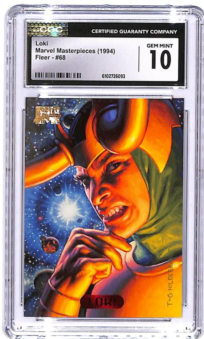 1994 Fleer Marvel Masterpieces Loki #68 CGC 10