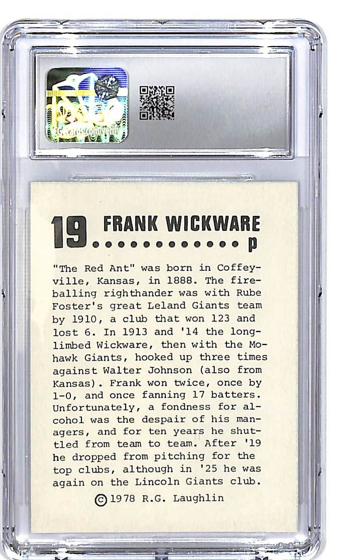 1978 Laughlin Long Ago Black Stars CGC 8.5 Frank Wickware #19
