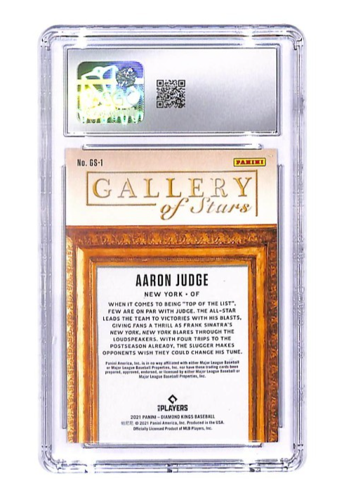 2021 Panini Diamond Kings Gallery of Stars Aaron Judge Holo Silver #1/25 CGC 10