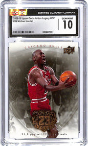 2009-10 Upper Deck Jordan Legacy HOF Michael Jordan #59 CGC 10 Bulls