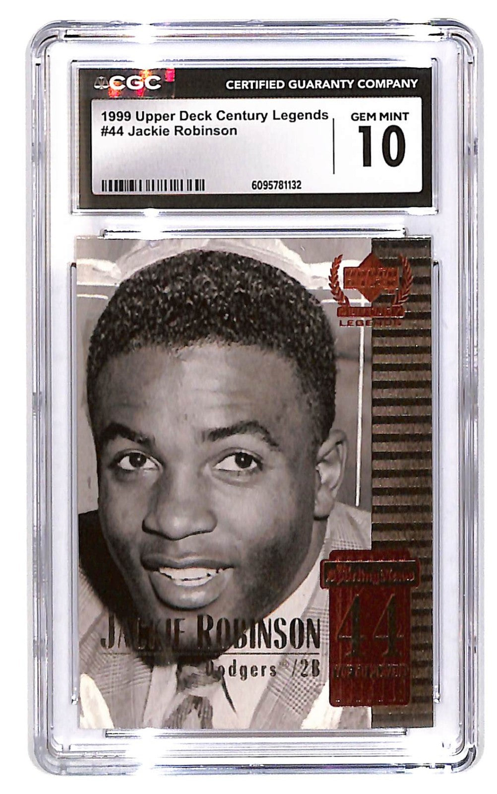 1999 Jackie Robinson Upper Deck Century Legends - #44 CGC Gem Mint 10