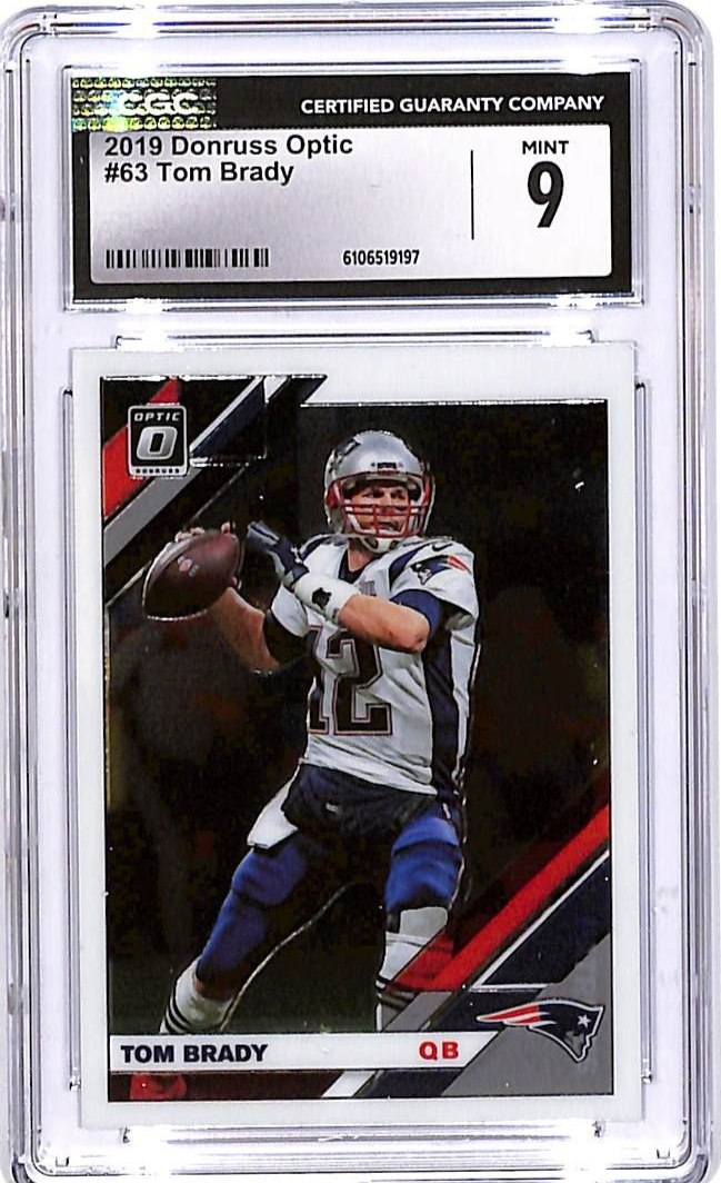 2019 Donruss Optic Tom Brady #63 CGC 9 Patriots