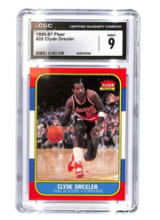 1986-87 Clyde Drexler Fleer #26 CGC Mint 9