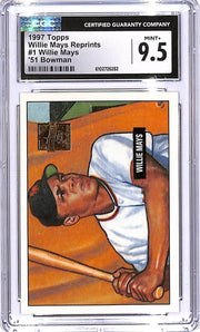 1997 Topps Willie Mays Reprints 51 Bowman CGC 9.5 #1 Giants