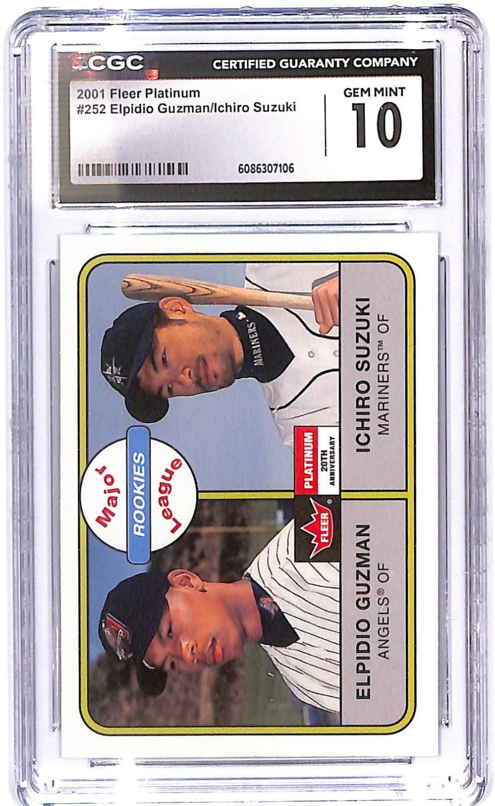 2001 Ichiro Suzuki/Guzman Fleer Platinum Major League Rookies #252 CGC 10