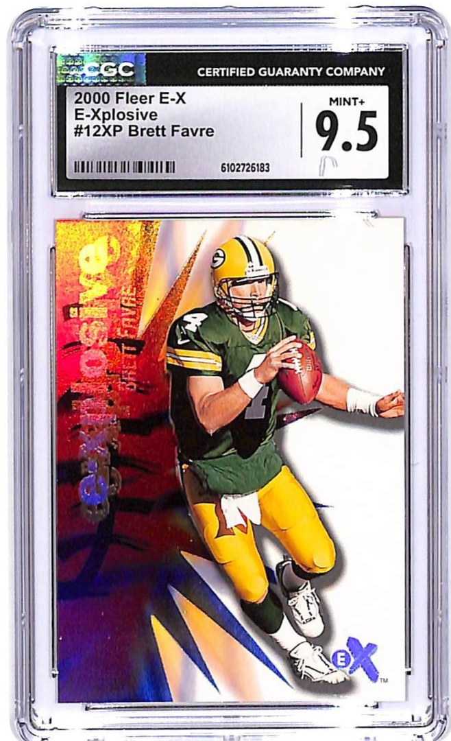 2000 Fleer Ex Brett Favre E-Xplosive CGC 9.5 Packers