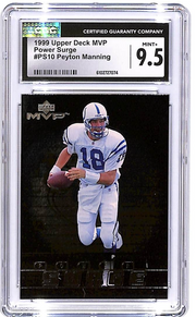1999 Upper Deck MVP Peyton Manning Power Surge PS10 CGC 9.5 Colts