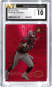 1997 Pinnacle Inscriptions Jerry Rice Challenge Collection #21 CGC 10 49ers