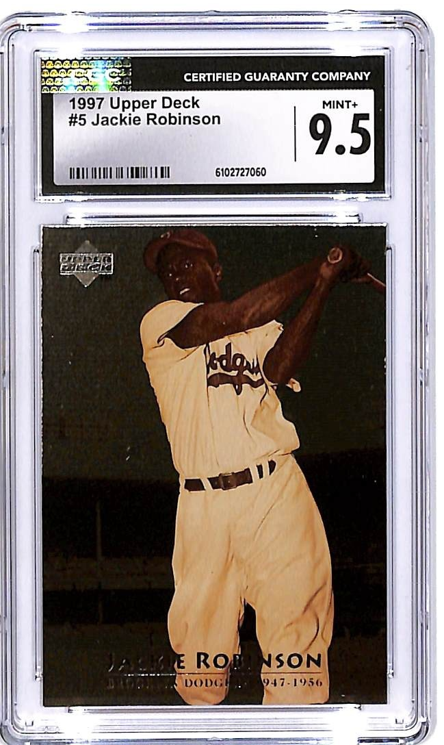1997 Upper Deck Jackie Robinson #5 CGC 9.5 Dodgers
