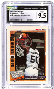 1992-93 Hoops David Robinson Supreme Court #SC3 CGC 9.5 Spurs