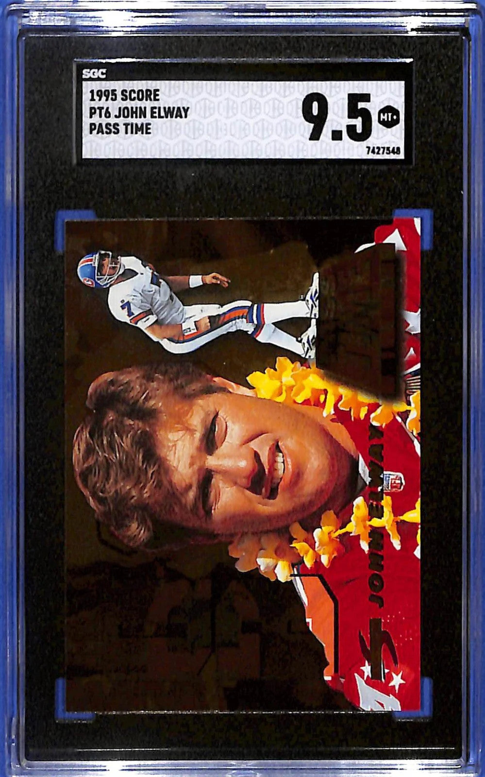1995 John Elway (HOF) Score Pass time PT6 SGC 9.5 Mint Plus