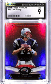 201 Topps Platinum Tom Brady #70 CGC 9 Patriots