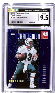 2000 Donruss Elite Dan Marino Craftsmen /2500 #C-1 CGC 9.5 Dolphins
