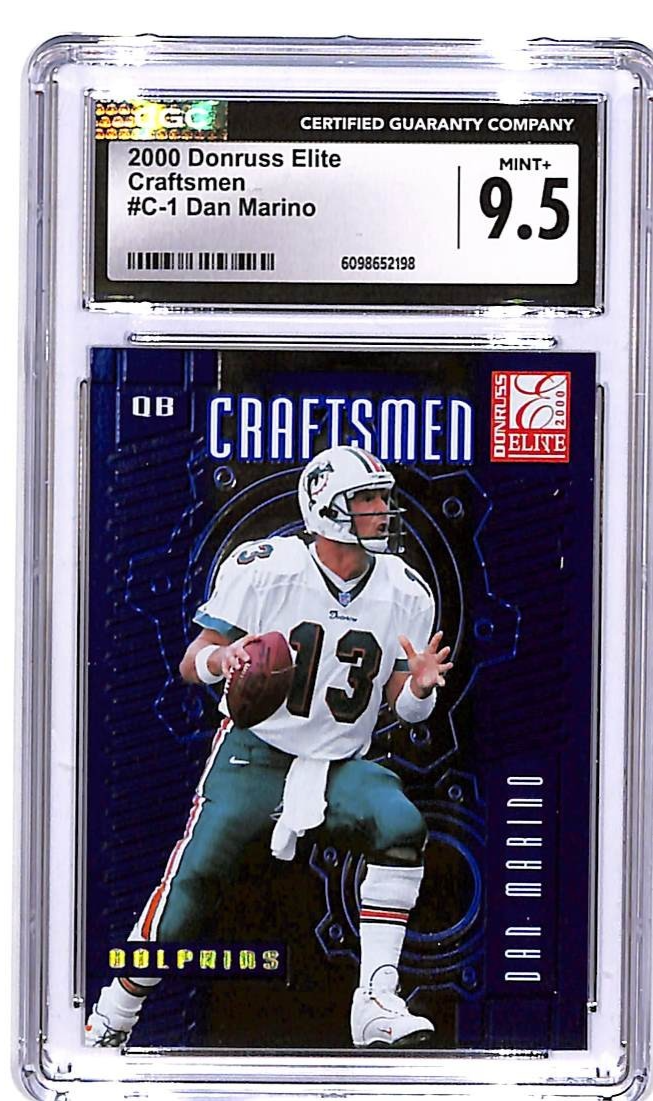 2000 Donruss Elite Dan Marino Craftsmen /2500 #C-1 CGC 9.5 Dolphins