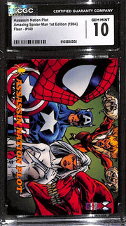 Assassin Nation Plot Amazing Spider-Man 1st Edition (1994) Fleer #140 CGC 10