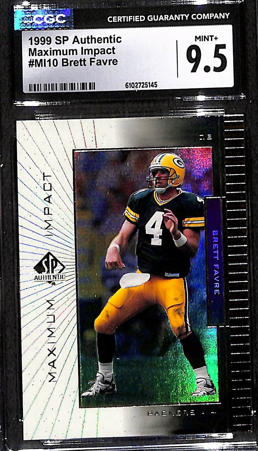 1999 SP Authentic - Maximum Impact Brett Favre #MI10 CGC 9.5