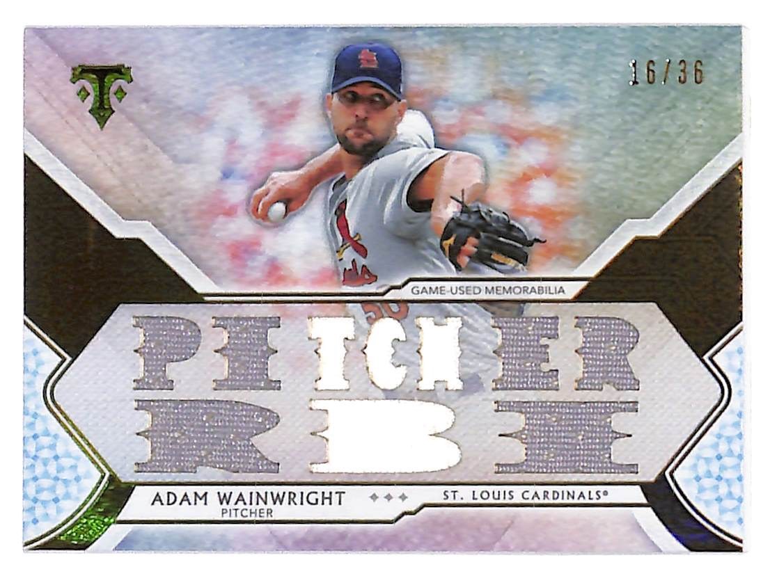 2018 Adam Wainwright Topps Triple Threads Relics - TTR-AW4 #16/36