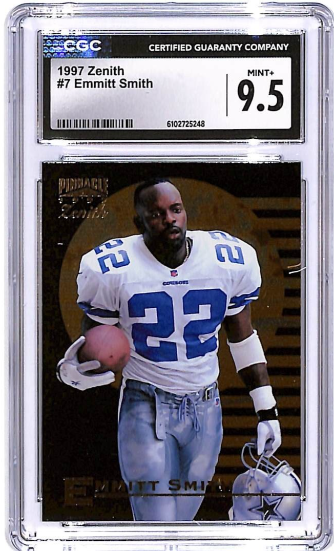 1997 Zenith Emmitt Smith #7 CGC 9.5 Cowboys