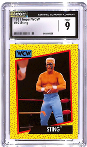 1991 Impel WCW Sting #10 CGC 9