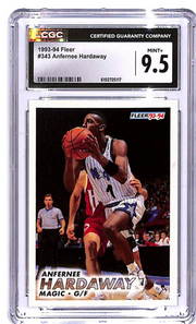 1993-94 Fleer Anfernee Hardaway Rookie RC #343 CGC 9.5 Magic