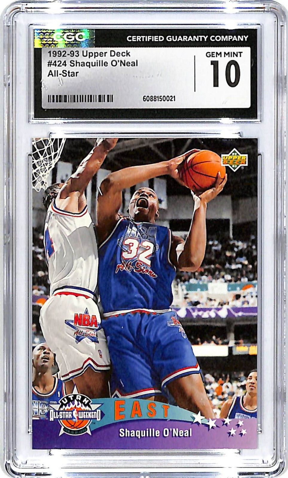 1992-93 Upper Deck Shaquille O'Neal All Star Rookie RC CGC 10 #424