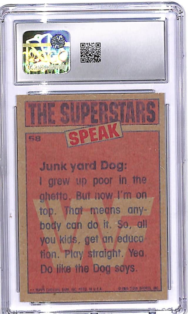 1985 Topps WWF Junkyard Dogs #58 CGC 9