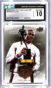 2009-10 Upper Deck Jordan Legacy HOF Michael Jordan #54 CGC 10 Bulls