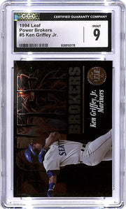 1994 Leaf Ken Griffey Jr Power Brokers #5 CGC 9 Mariners