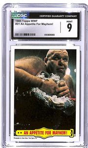 1985 Topps WWF An Appetite For Mayhem #31 George Steele CGC 9