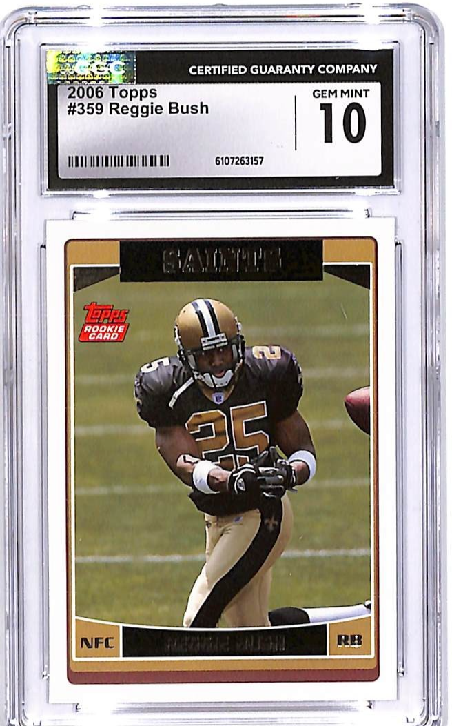 2006 Topps Reggie Bush Rookie RC #359 CGC 10 Saints
