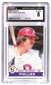 1979 Mike Schmidt Topps #610 CGC Near Mint 8
