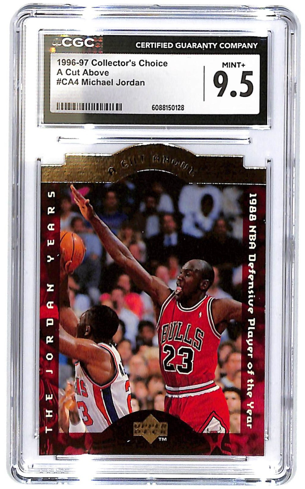 1996-97 Michael Jordan Upper Deck Collector's Choice A Cut Above #CA4 CGC 9.5