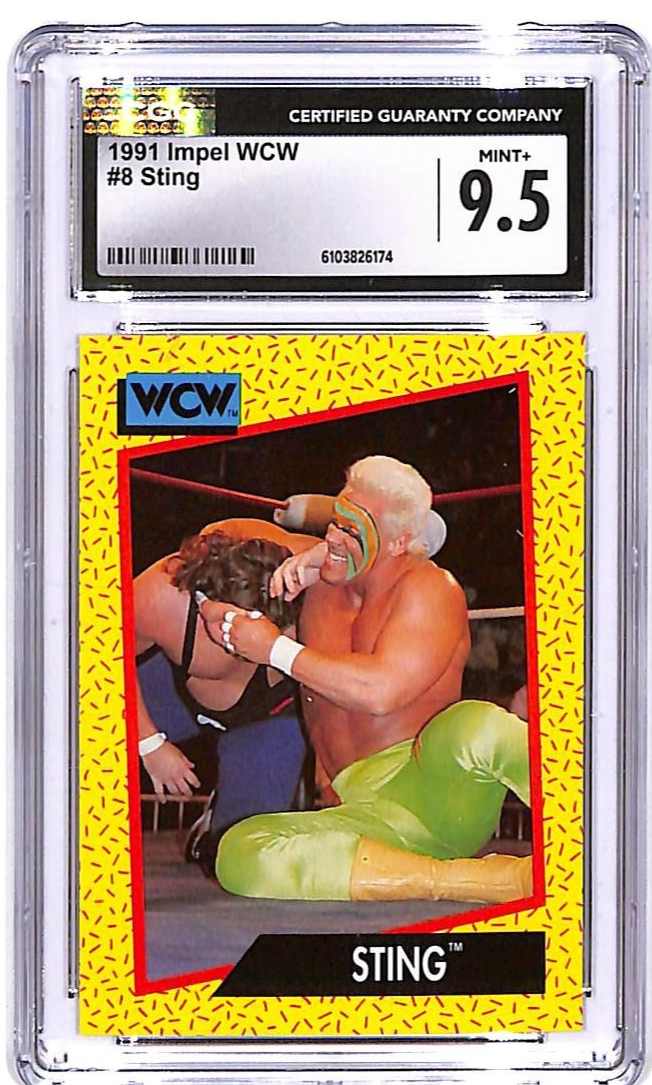 1991 Impel WCW Sting #8 CGC 9.5
