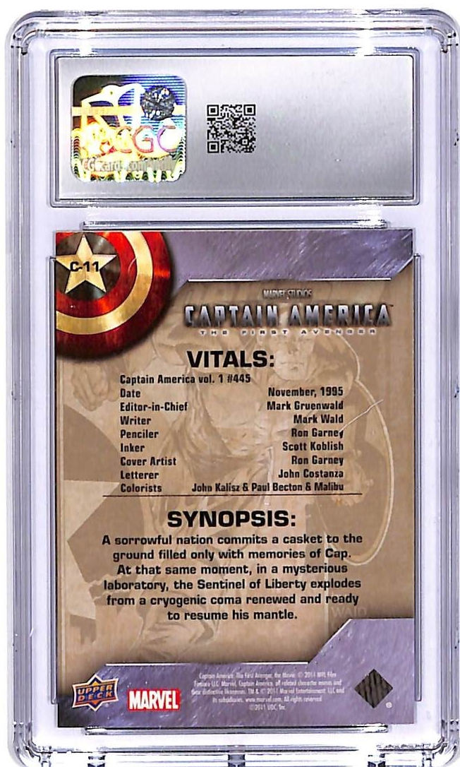 2011 Upper Deck Captain America The First Avenger Comic C-11 CGC 10
