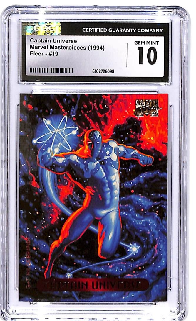 1994 Fleer Marvel Masterpieces Captain Universe #19 CGC 10