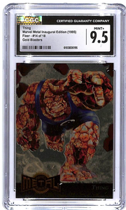 1995 Fleer Marvel Metal Thing Gold Blasters #14 CGC 9.5