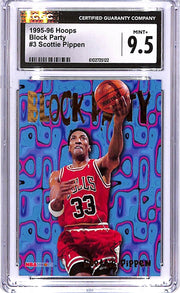 1995-96 Hoops Scottie Pippen Block Party #3 CGC 9.5 Bulls