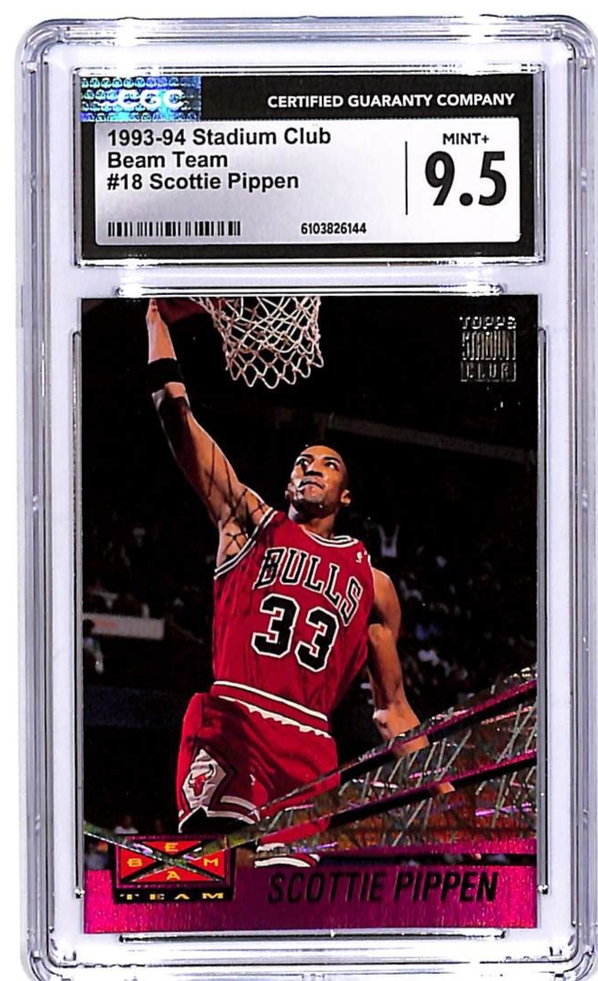 1993-94 Stadium Club Scottie Pippen Beam Team #18 CGC 9.5 Bulls