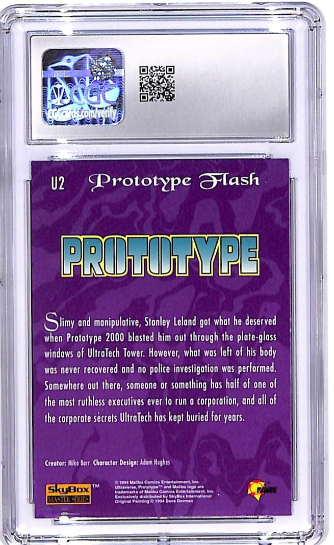 1994 SkyBox Ultraverse Master Series Prototype Flash UltraFlash Foil CGC 9.5