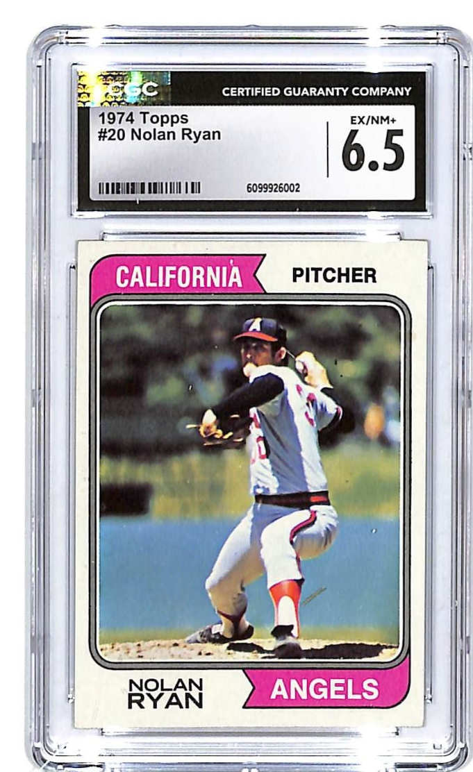 1974 Topps Nolan Ryan #20 CGC 6.5 Astros