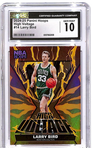 2024-25 Hoops Larry Bird High Voltage #14 CGC 10 Celtics
