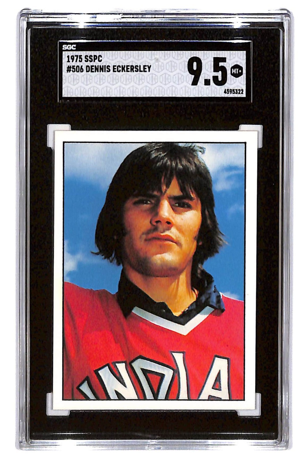 1976 SSPC - Dennis Eckersley #506 (RC) SGC 9.5 Cleveland Indians (HOF)