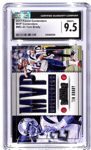 2017 Contenders Tom Brady MVP Contenders #23 CGC 9.5 Patriots