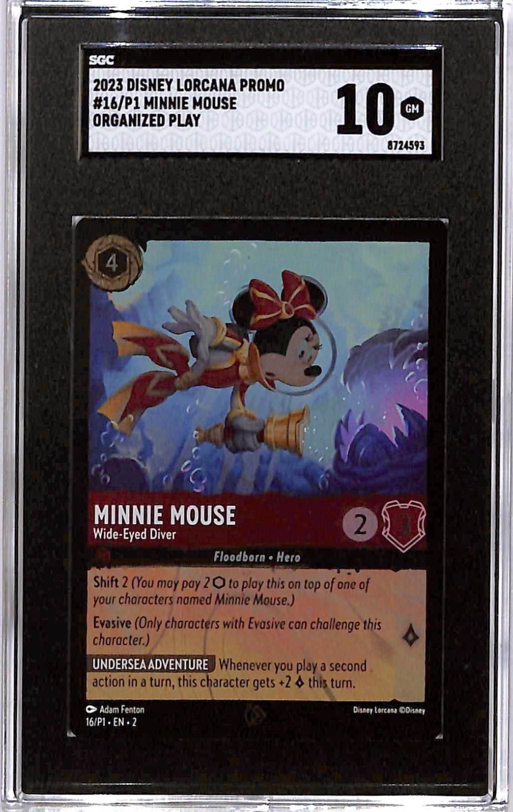 2023 Disney Lorcana Promo Minnie Mouse SGC 10