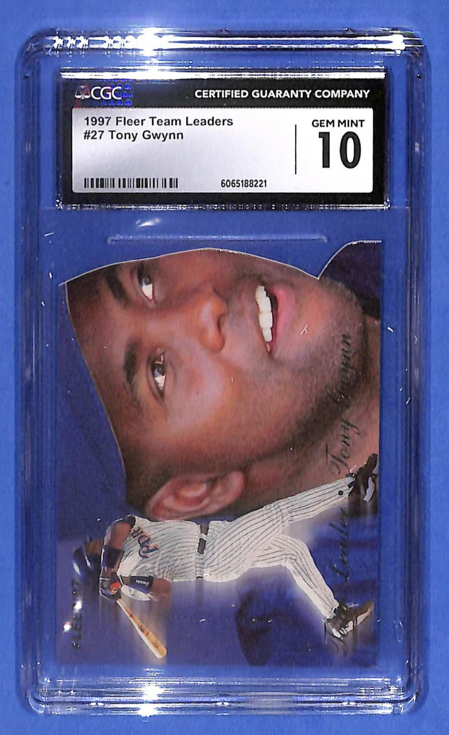 1997 Fleer - Team Leaders Tony Gwynn #27 HOF CGC 10 Gem Mint S.D. Padres